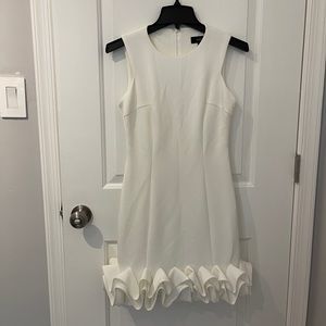 Maia White Ruffle Dress